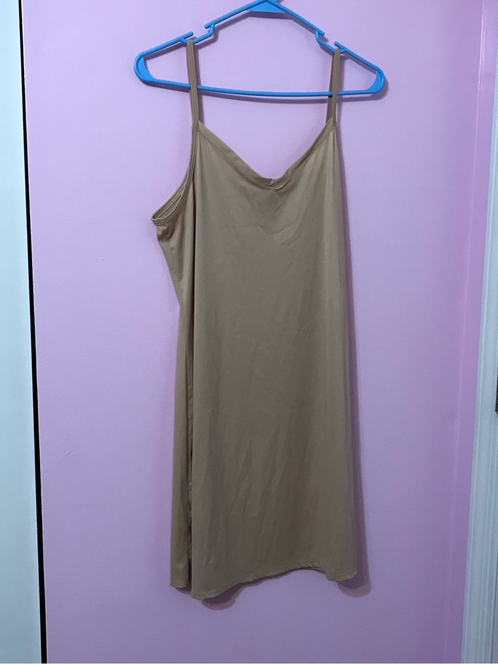 Vassarette tan nude full body 10186 slip size size XL